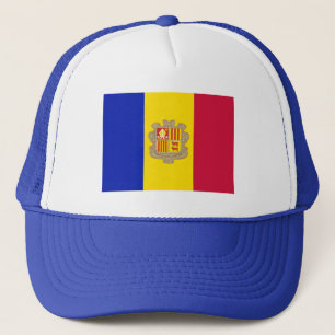 Boné Bandeira patriótica de Andorra