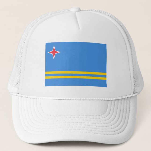 Boné Bandeira Patriótica de Aruba (Frente)