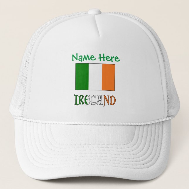 Boné Bandeira Personalizada da Herança Irlanda (Frente)