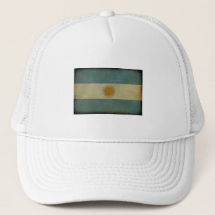 Boné Bandeira retro envelhecida vintage de Argentina
