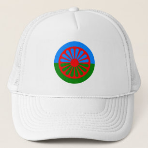 Boné Bandeira romana oficial bandeira cigana Trucker Ha