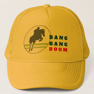 Boné Bang bang boom horse trucker hat