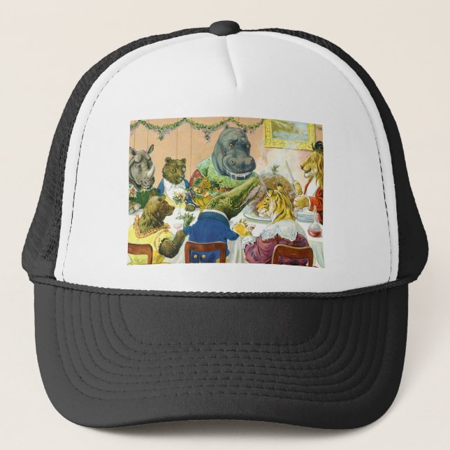 Boné Banquete de Natal em Terra Animal (Frente)