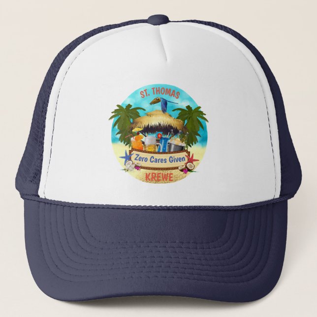 Boné Bar Beach Tiki Trucker Hat (Frente)