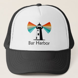 Boné Bar Harbor Maine Farol Arco-íris
