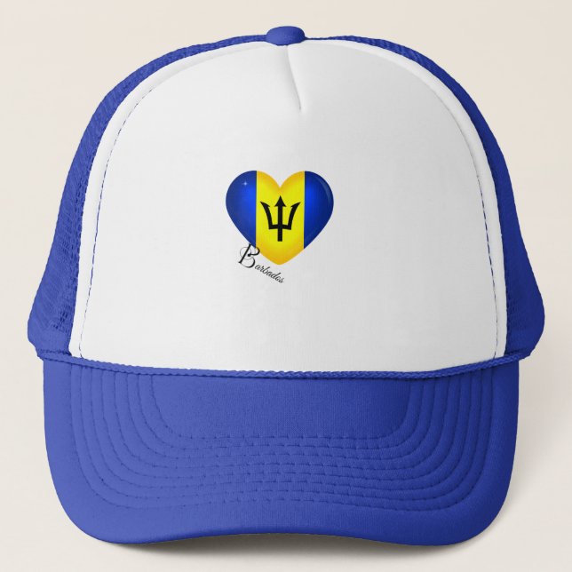 Boné Barbados Flag Heart (Frente)