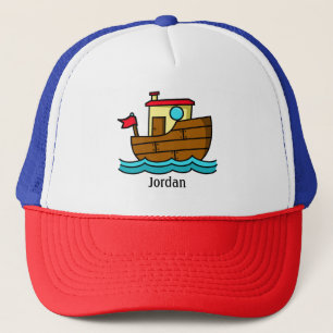 Boné Barco de Reboque de Desenho Personalizado