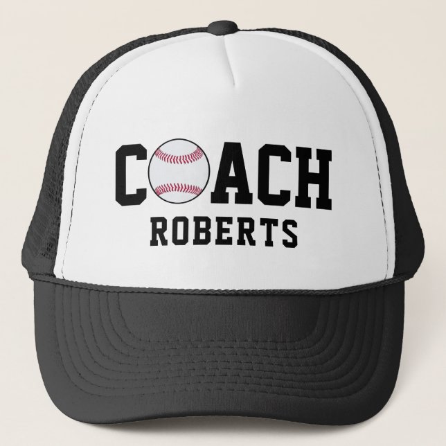 Boné ⚾️ Baseball Coach [nome personalizado] (Frente)