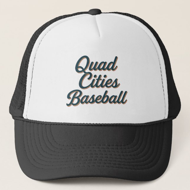 Boné Baseball em Cidades Quad - Esportes de Script Vint (Frente)