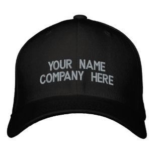 Boné Baseball Personalizado Bordado de Texto Perso