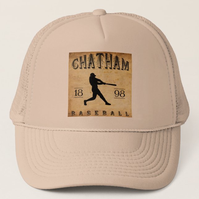 Boné Basebol 1898 de Chatham Ontário Canadá (Frente)