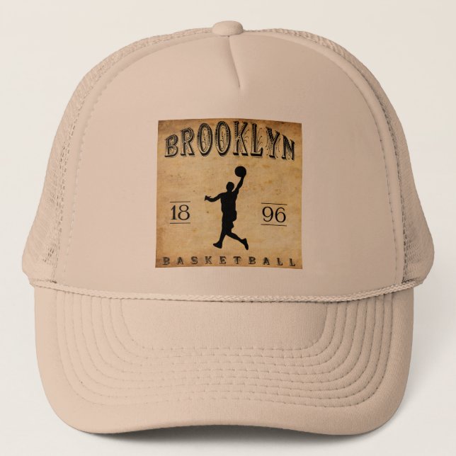 Boné Basquetebol 1896 de Brooklyn New York (Frente)
