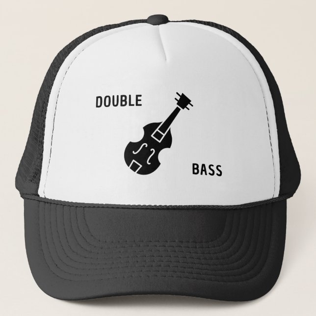 Boné Bass duplo em preto (Frente)