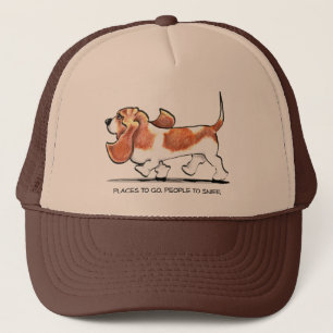 Boné Basset Hound ocupado