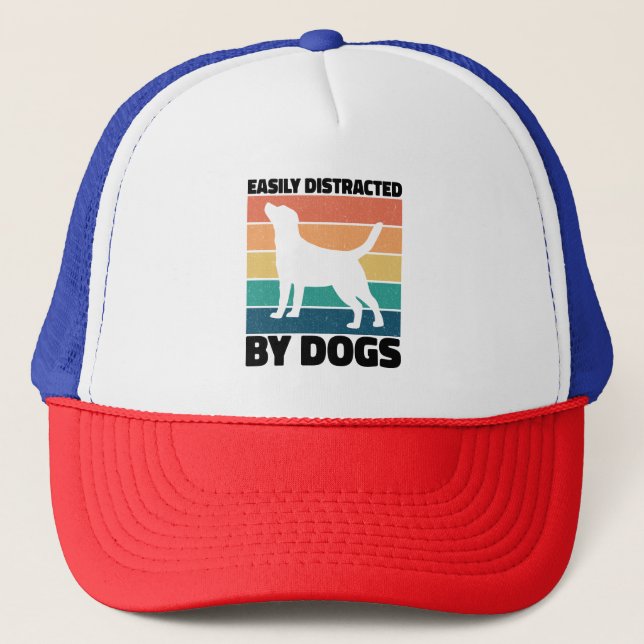 Boné Bastante Distraído Por Cachorros Cachorros Memes D (Frente)