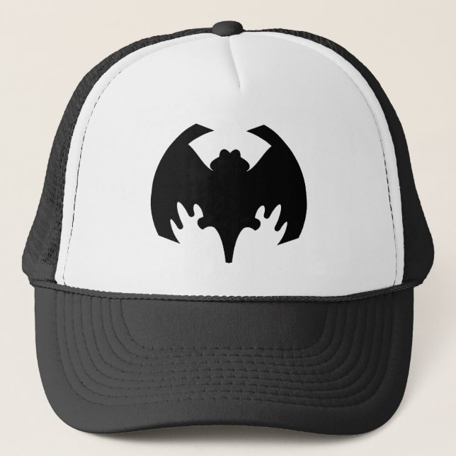 Boné Bat Black The MUSEUM Zazzle Gifts (Frente)