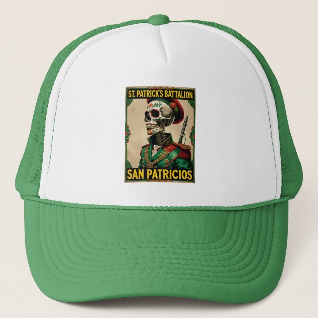Boné Batalhão de San Patricios Irlandês Mexicano (Frente)