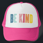 Boné BE KIND black minimal bold type motivational quote<br><div class="desc">by kat massard >>> WWW.SIMPLYSWEETPAPERIE.COM <<<</div>