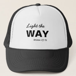 Boné Be the Light teresa 23:12 Christian Inspiration