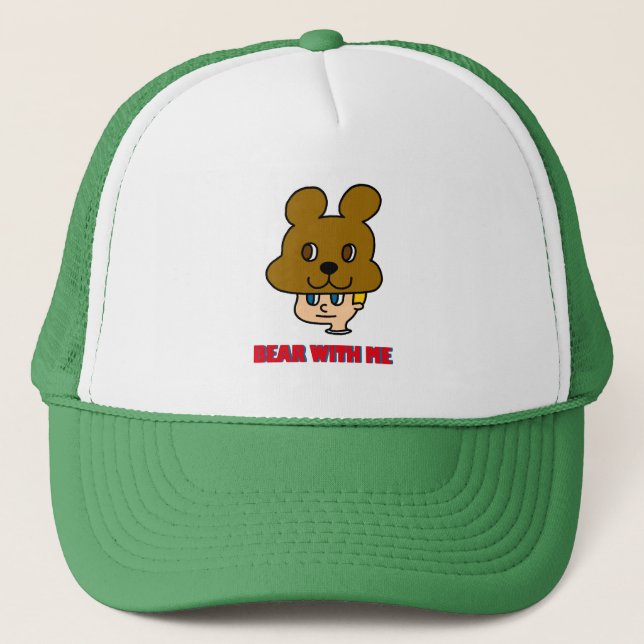 Boné Bear com o meu chapéu de caminhoneiro (Frente)