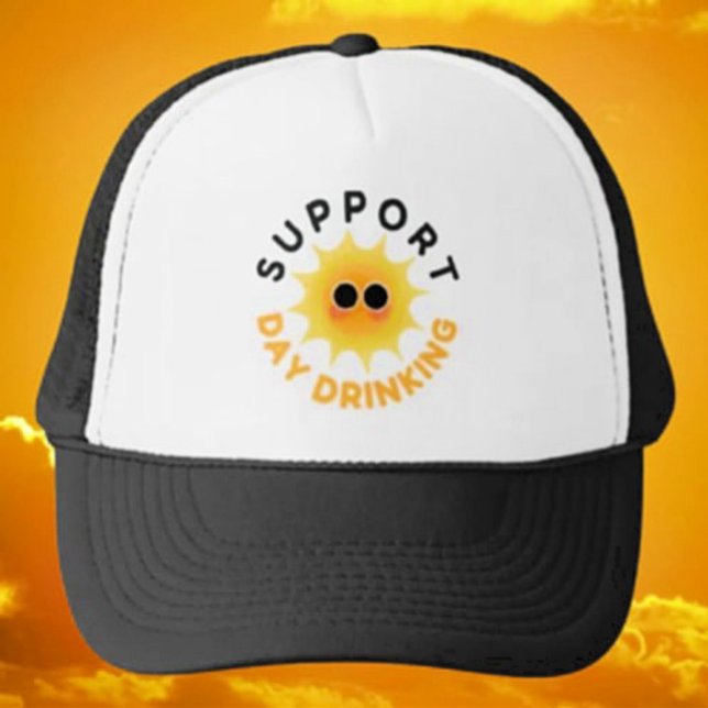 Boné Bebendo de suporte do Sunshine Trucker Hat (Criador carregado)