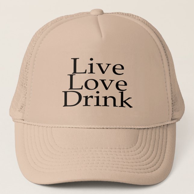 Boné Bebida viva do amor (Frente)