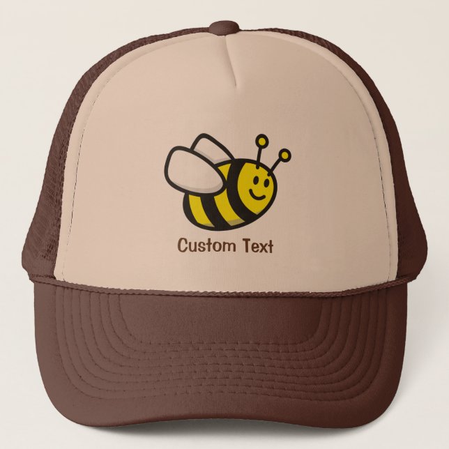 Boné Bee Cartoon Trucker Hat (Frente)