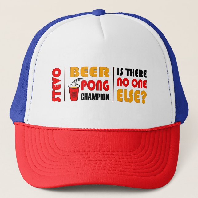 Boné Beer Pong Champ Trucker Hat (Frente)