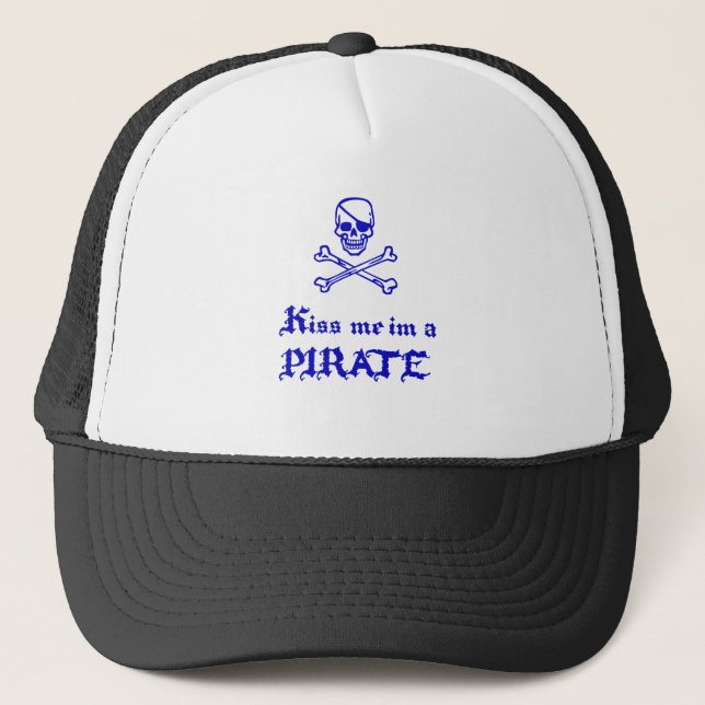 Boné Beije-me im um pirata (Frente)