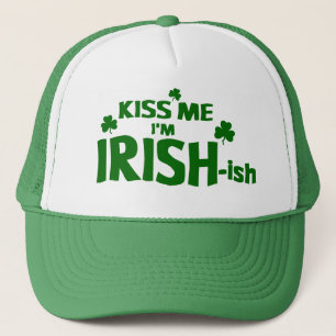 Boné Beije-me que eu sou chapéu do Irlandês-ish