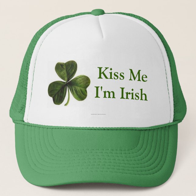 Boné Beije-me que eu sou irlandês (Frente)