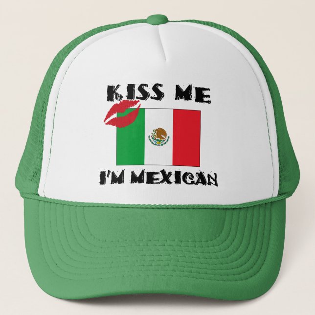 Boné Beije-me que eu sou mexicano (Frente)