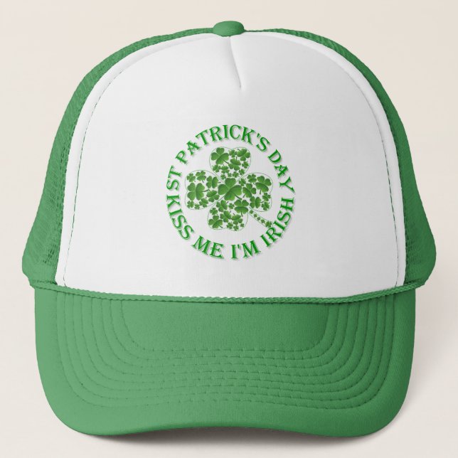 Boné Beije-me, sou Dia de São Patrício irlandês (Frente)