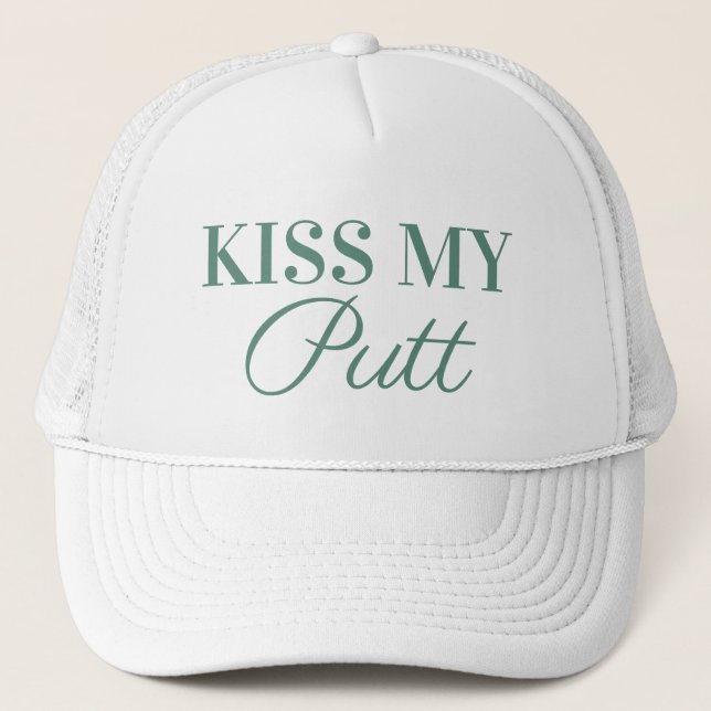 Boné Beije Meu Putt Chapéu de Golfe Divertido (Frente)