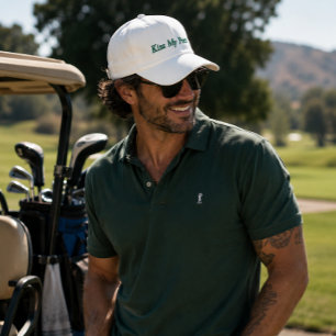 Boné 'Beije Meu Putt' Estilo de Golfe Pai Divertido Rou