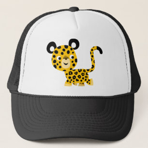 Boné Bela animação sorrindo Chapéu-Leopardo