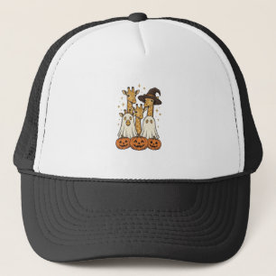 Boné Bela Camisa de Halloween Girafa Fantasma Abóbora D