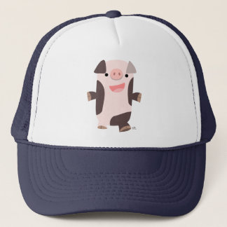 Boné Bela Caricatura Sorrindo Chapéu De Porco