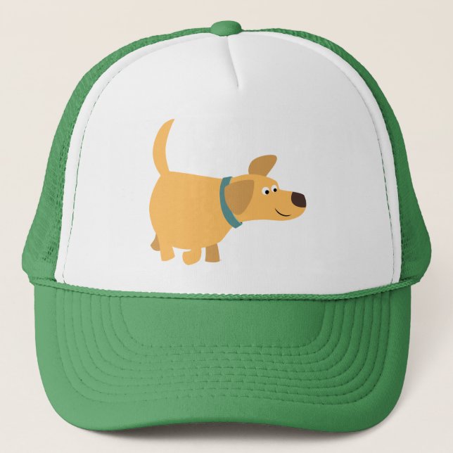 Boné Bela Cartoon Amarelo Labrador Hat (Frente)