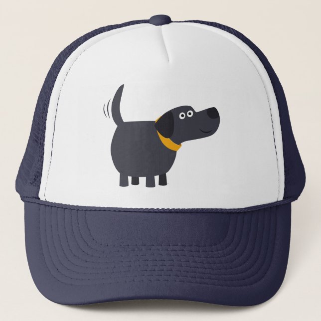Boné Bela Cartoon Black Labrador Hat (Frente)