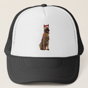 Boné Belga Malinois Natal Luz Xmas Cão Lover S