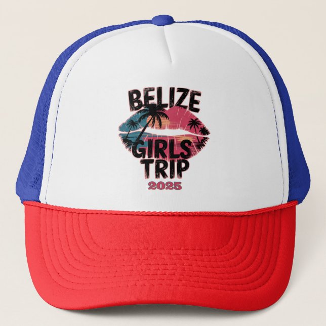 Boné Belize Girls Trip Adventure Tropical (Frente)