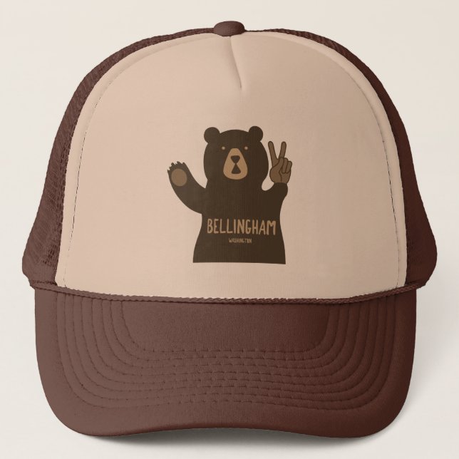 Boné Bellingham Washington Peace Bear (Frente)
