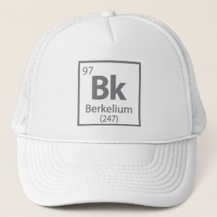 Boné Berkelium - Mesa periódica da ciência de Berkele