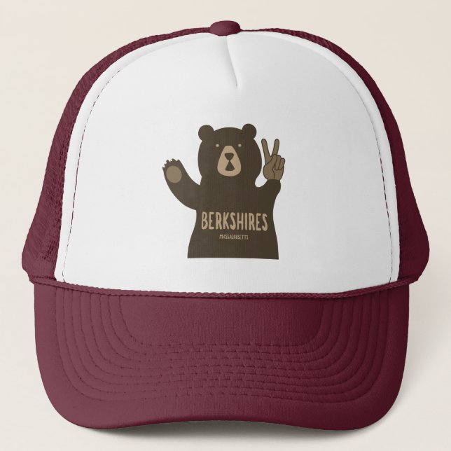 Boné Berkshires Massachusetts Urso da Paz (Frente)