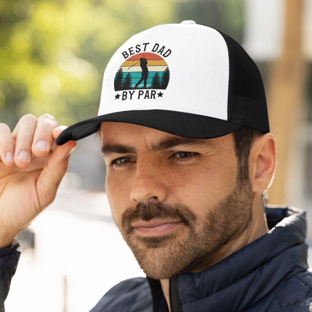 Boné Best Dad By Par, Fun Gift For Golfer Dad (Criador carregado)