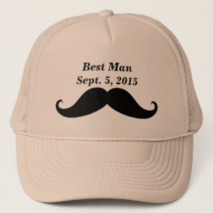 Boné Best Man Mustache Truckers Hat