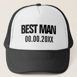 Boné Best Man trucker hat for bachelor wedding party