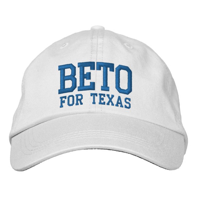 Boné Beto para o Texas azul e branco personalizado (Frente)