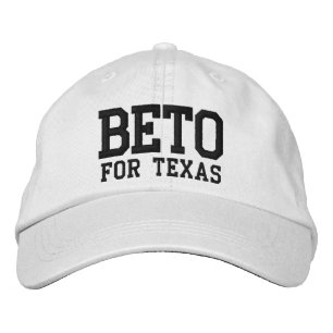 Boné Beto para o Texas Black White personalizado